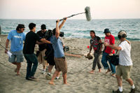 Sean Penn & Kid Rock Film Beach Scene in Americans